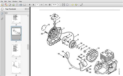 Stihl Bt 120 Bt 121 Parts Workshop Service Repair Manual Download