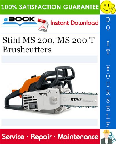 Stihl Ms 200 Ms 200 T Brushcutters Service Repair Manual Instant Download