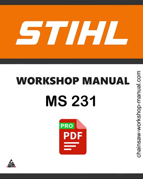 Stihl Ms 231 Power Tool Service Manual