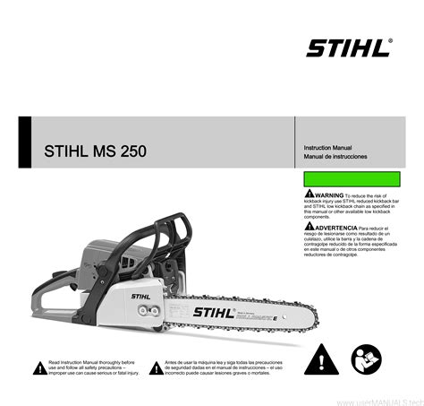 Stihl Ms 250 Power Tool Service Manual