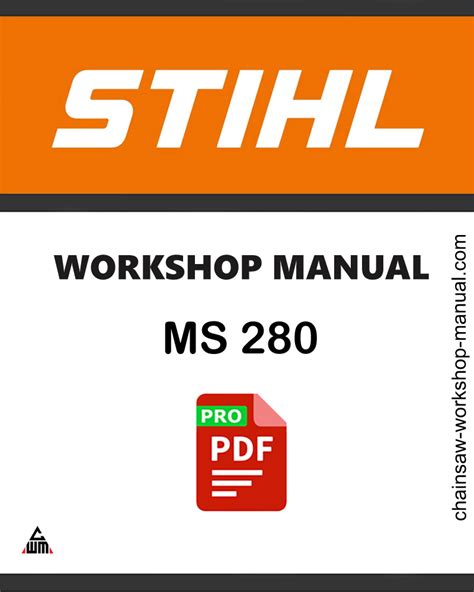 Stihl Ms 280 Pdf Power Tool Service Manual Download