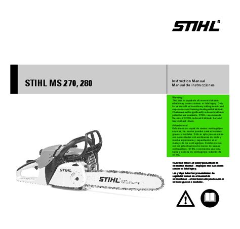 Stihl Ms 280 Power Tool Service Manual