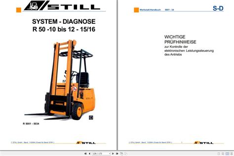 Still Electric Fork Truck Forklift R50 10 R50 12 R50 15 R50 16 Series Service Repair Workshop Manual Download