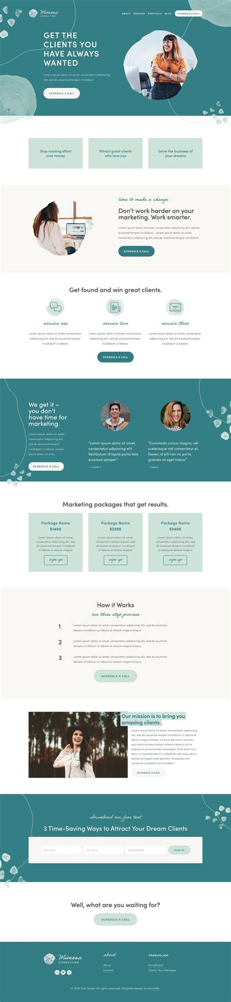 Storybrand Website Templates