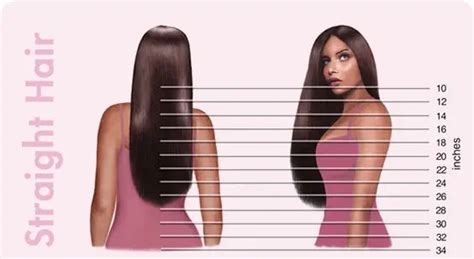 Straight Hair Length Chart