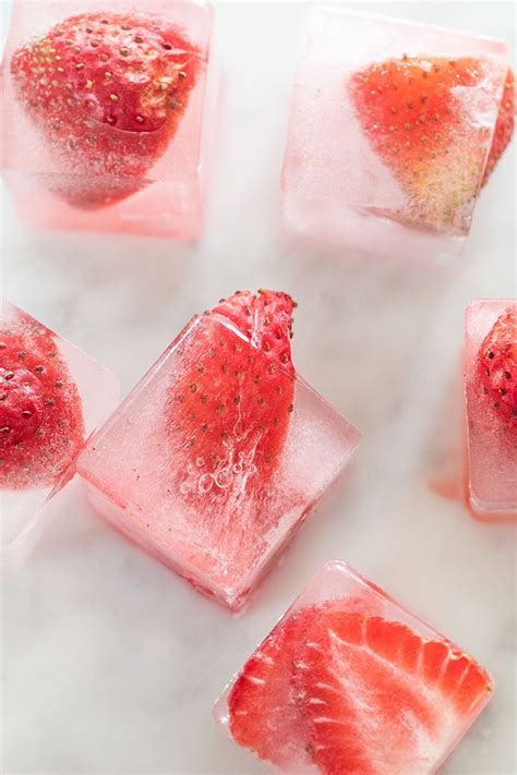 Strawberry Ice Cubes: A Symbol of Summertime Refreshment