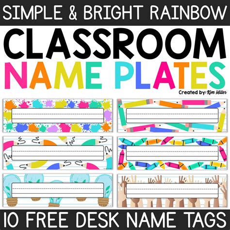 Student Name Tags For Desks Printable
