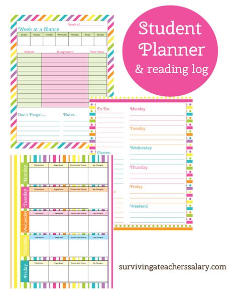 Student Planner Printable