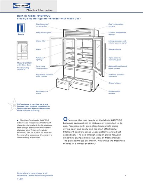 Sub Zero 680 Service Manual