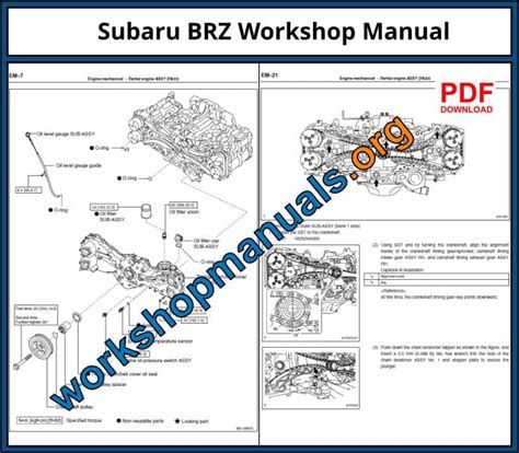 Subaru Brz 2012 Workshop Service Manual Repair