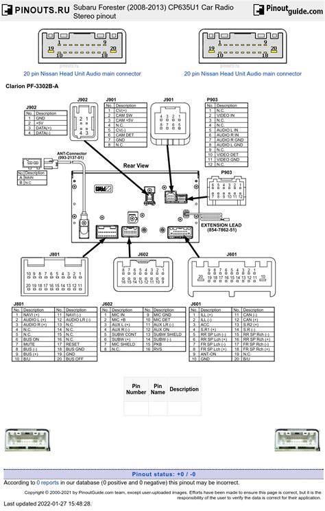 Subaru Forester Radio Wiring Diagram 2010