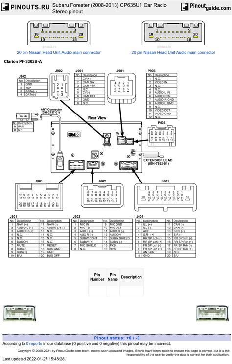 Subaru Forester Radio Wiring Diagram 2010