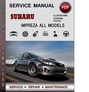 Subaru Impreza 2013 Workshop Repair Service Manual