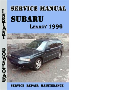 Subaru Legacy 1996 Factory Service Repair Manual Pdf