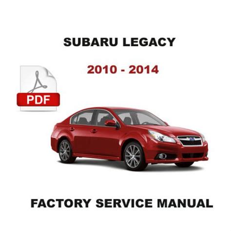 Subaru Legacy 2010 Full Service Repair Manual