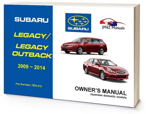 Subaru Legacy Outback Full Service Repair Manual 2009 2011