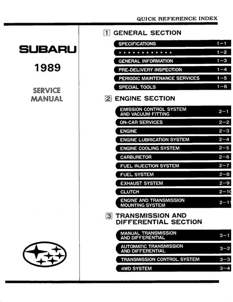 Subaru Leone Loyale Ea82 Service Repair Manual Download