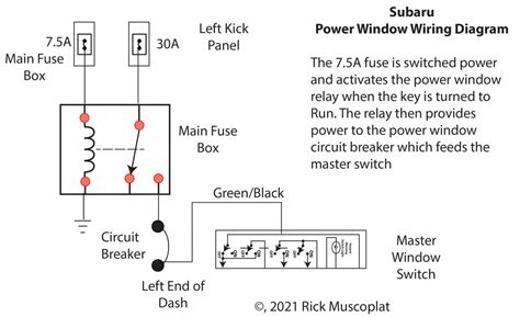 Subaru Power Window Wiring Diagram