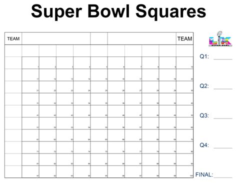 Super Bowl Box Template