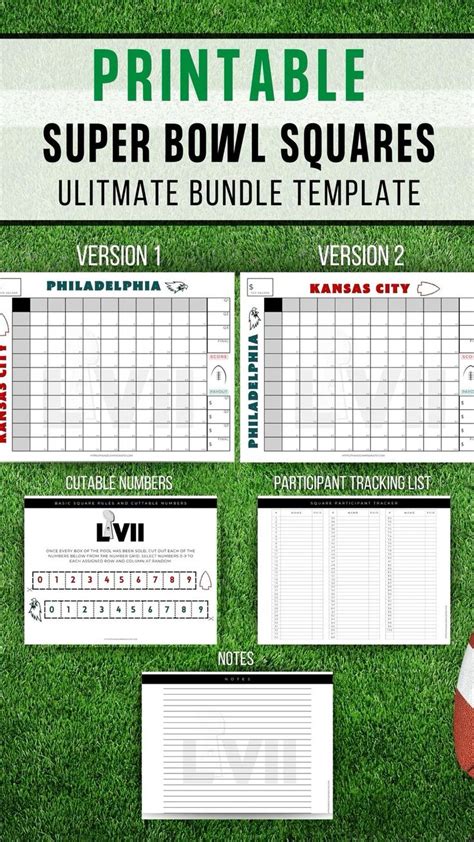 Superbowl Boxes Template