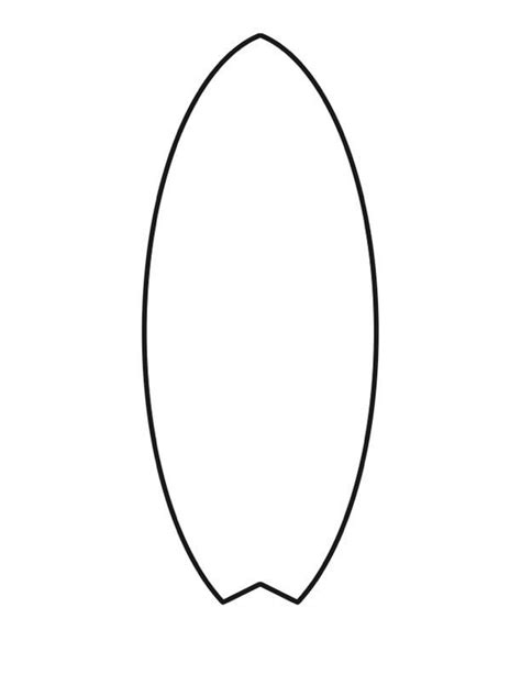 Surfboard Cutout Template
