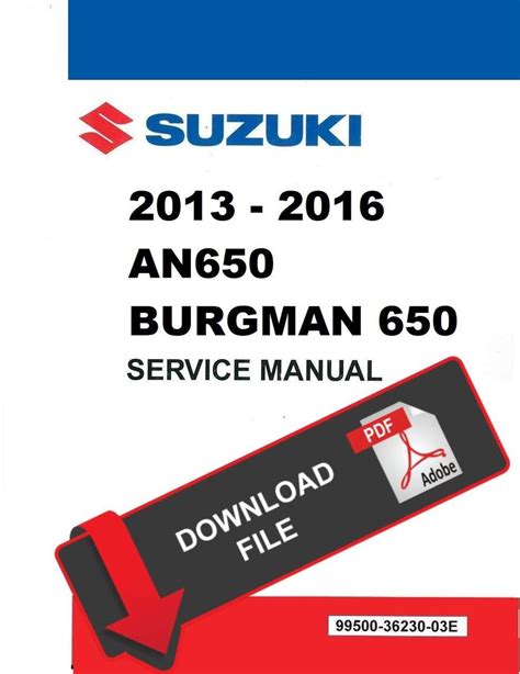 Suzuki An650 Burgman Workshop Service Repair Manual Download