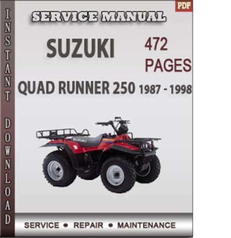 Suzuki Atv Lt 250 1987 1998 Service Repair Manual Download