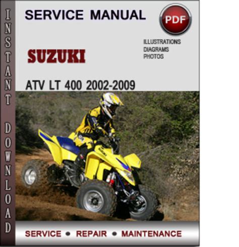 Suzuki Atv Lt 400 2002 2012 Service Repair Manual Download