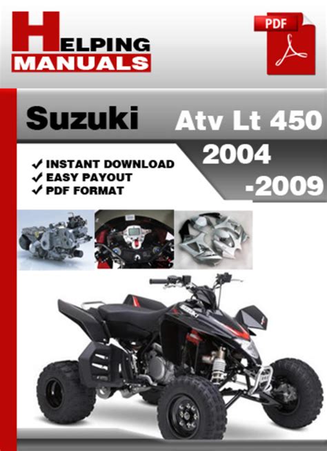 Suzuki Atv Lt 450 2004 2009 Factory Service Repair Manual Download Pdf