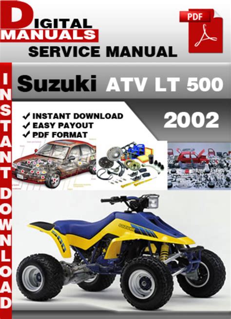 Suzuki Atv Lt 500 2002 2009 Service Repair Manual Download