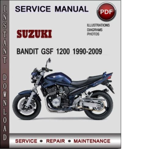 Suzuki Bandit Gsf 1200 1990 2009 Factory Service Repair Manual Download Pdf