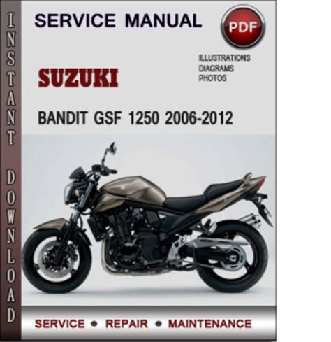 Suzuki Bandit Gsf 1250 2006 2012 Factory Service Repair Manual Download Pdf