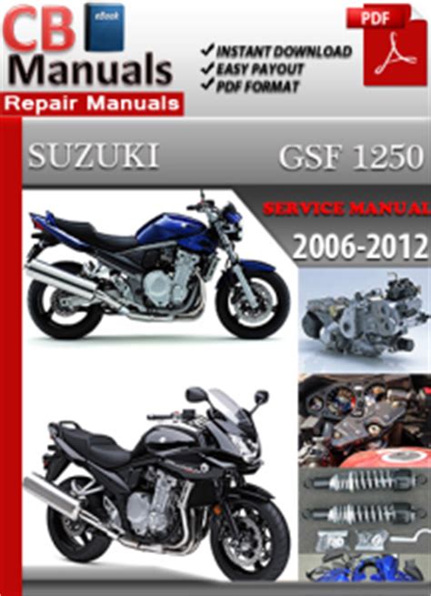 Suzuki Bandit Gsf 1250 2006 2012 Service Repair Manual Download