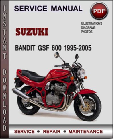 Suzuki Bandit Gsf 600 1995 2005 Factory Service Repair Manual Download Pdf