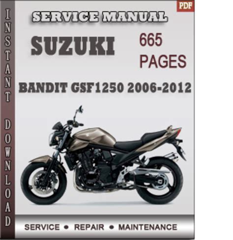 Suzuki Bandit Gsf1250 2006 2012 Factory Service Repair Manual Download