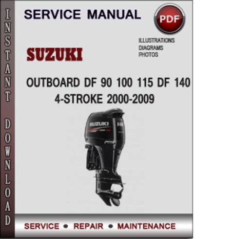 Suzuki Df90 100 115 140 2001 2009 Factory Service Manual Pdf