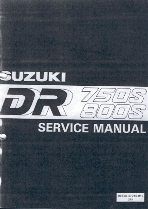 Suzuki Dr 750 800 Big 1989 1997 Service Repair Manual