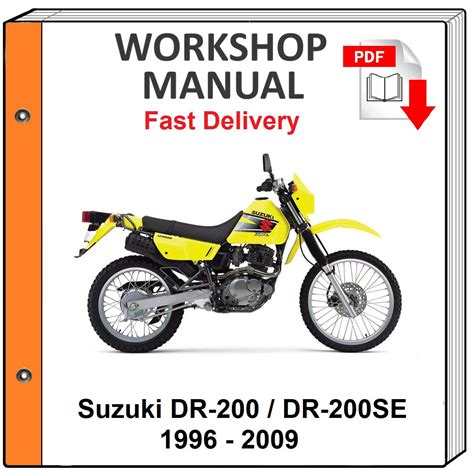 Suzuki Dr200se 1996 1997 1998 1999 Factory Service Repair Manual Download