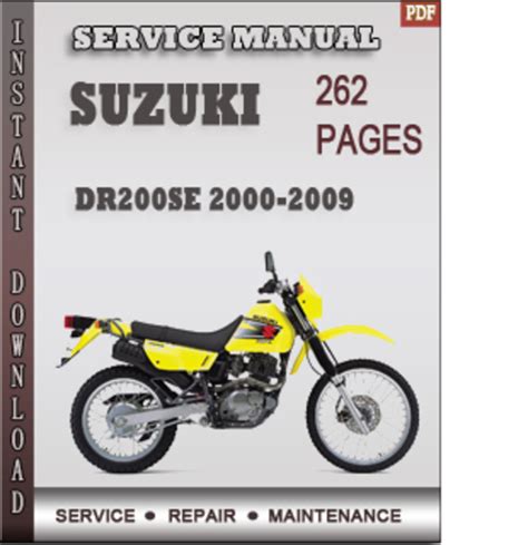 Suzuki Dr200se 2000 Factory Service Repair Manual