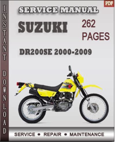 Suzuki Dr200se 2009 Factory Service Repair Manual