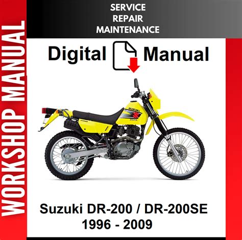 Suzuki Dr200se Full Service Repair Manual 1996 2009