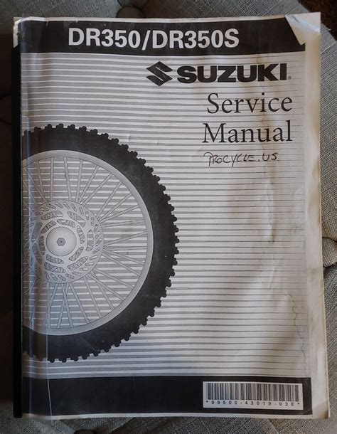 Suzuki Dr350 Dr350s Full Service Repair Manual 1990 1999