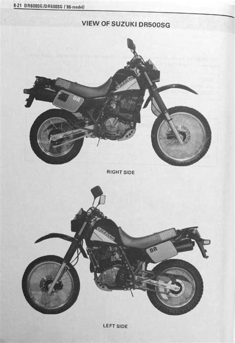 Suzuki Dr600s Service Repair Manual 1985 1986 Download