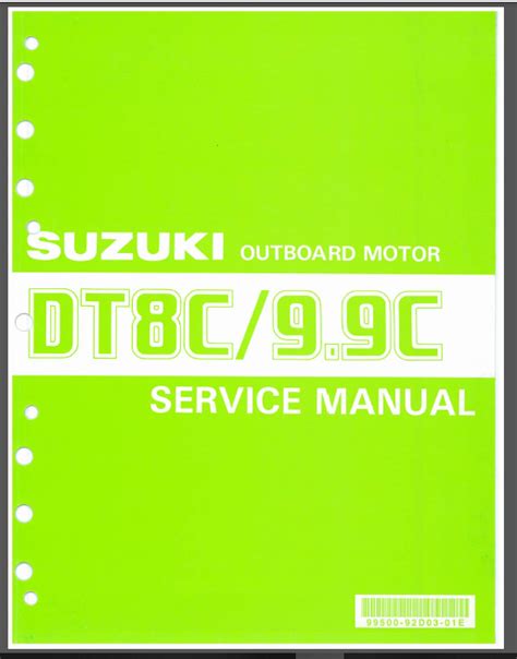 Suzuki Dt8c Dt9 9c Outboards Workshop Service Repair Manual Download