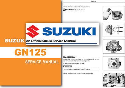 Suzuki Gn 125 1987 2001 Service Repair Manual