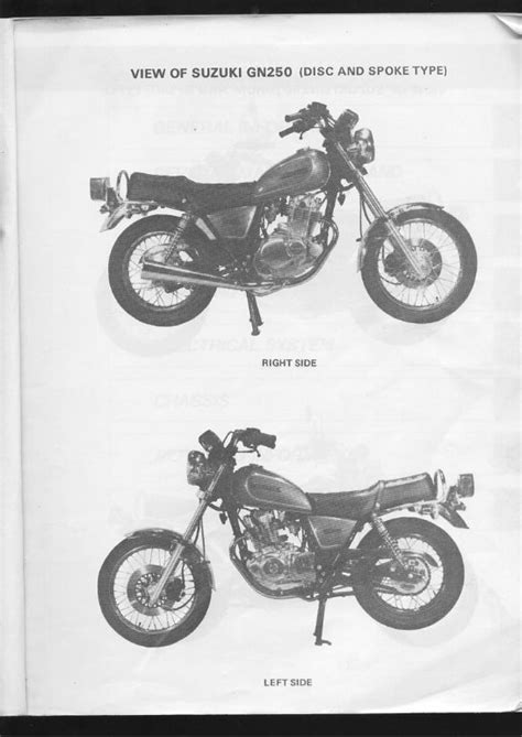 Suzuki Gn250 Service Repair Workshop Manual 1983 Onwards