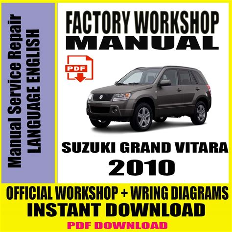 Suzuki Grand Vitara 2010 Service Repair Manual