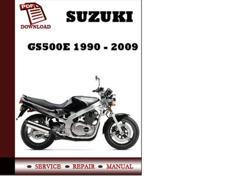 Suzuki Gs500e Gs 500e 1994 Repair Service Manual