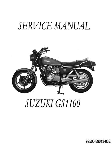 Suzuki Gs850gz Gs850glz 1979 1983 Repair Service Manual Pdf