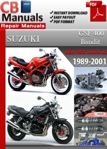 Suzuki Gsf 400 Bandit Service Manual 1991 1997